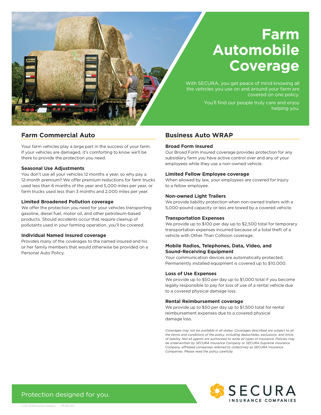 Farm Automobile Coverage Sell Sheet